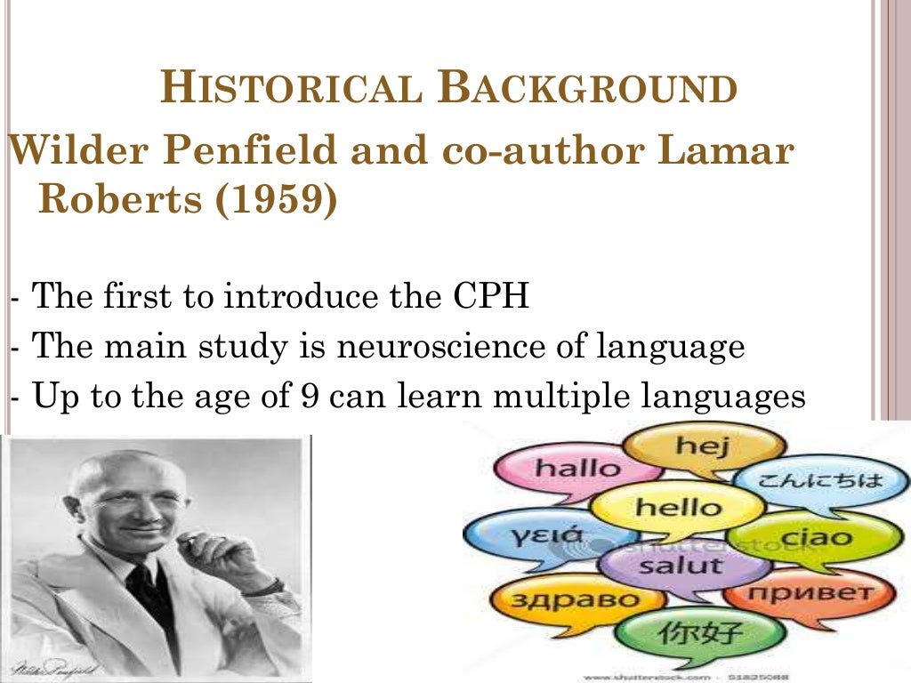 Critical period hypothesis chomsky image