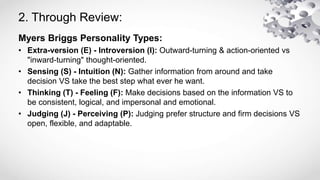 Personality Assessment (someone life) (LinkedIn and Slideshare) | PPTX