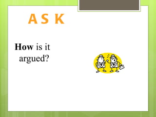 ASK How  is it argued? 
