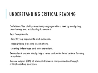 Critical_Reading_Presentation.for english learner | PPTX