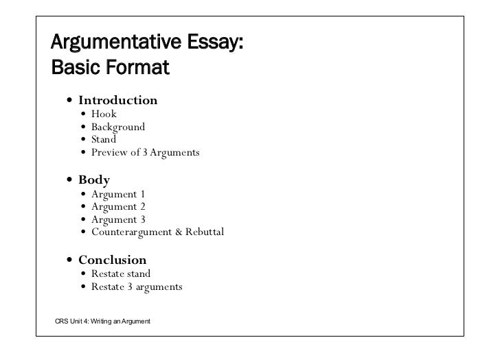 Outline for a debate research paper