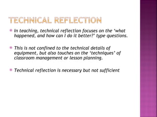 Critical reflection | PPT