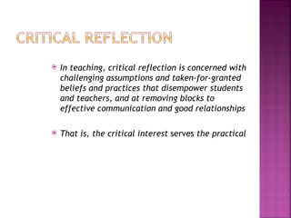 Critical reflection | PPT