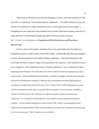 Critical reflection1