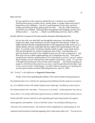 Critical reflection1