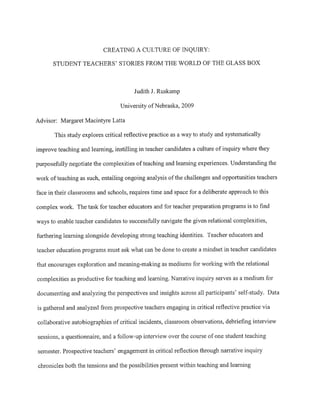 Critical reflection1