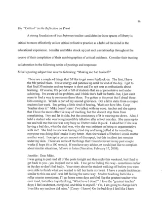 Critical reflection1