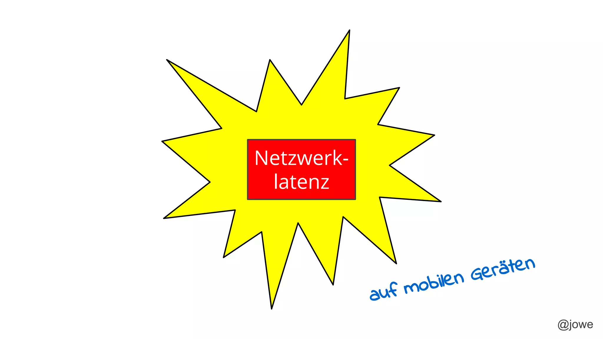 @jowe
Netzwerk-
latenz
auf mobilen Geräten
 