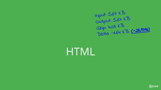 @jowe
HTML
Input: 5.67 KB
Output: 5.67 KB
Gzip: 4.03 KB
Delta: -1.64 KB (-28.97%)
 