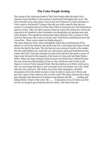Critical Response Essay Example | PDF