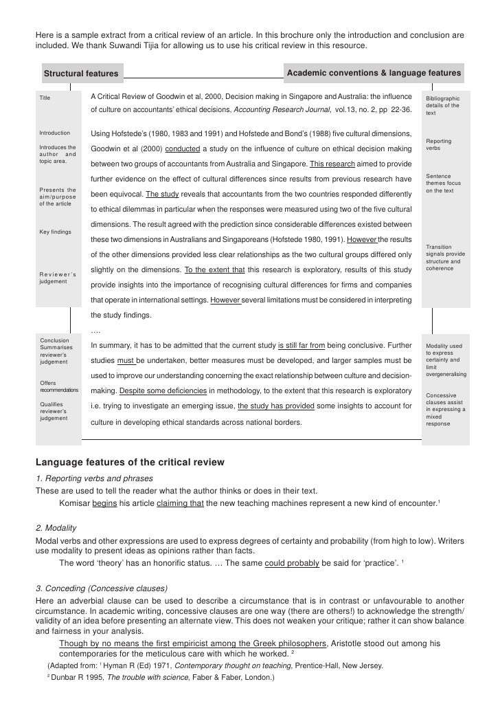 essay in critical review What is a critical review you are to critically analyze the content of the article your critical review should have two major parts: a brief summary and an analysis. essay in critical review What is a critical review you are to critically analyze the content of the article your critical review should have two major parts: a brief summary and an analysis.