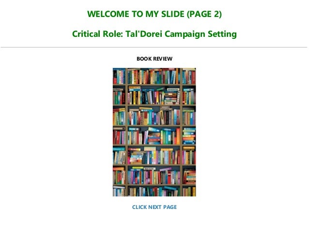 Tal dorei campaign guide pdf free