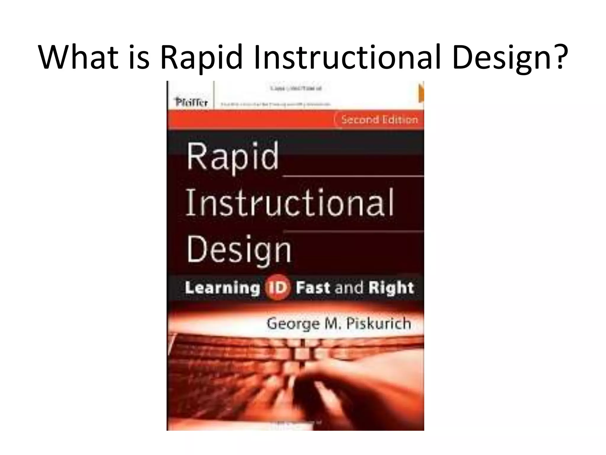 What is Rapid Instructional Design?