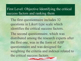 Critical success factors in construction projects | PPT