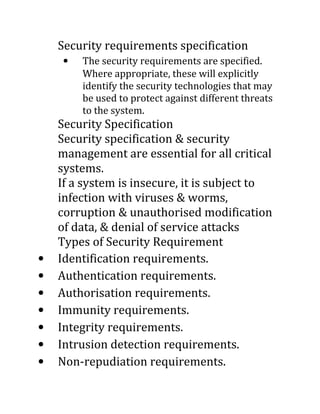 Critical systems specification | DOC