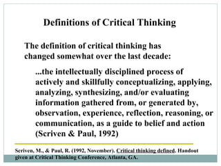 Critical Thinking | PPT