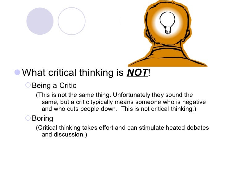 Critical thinking through debate