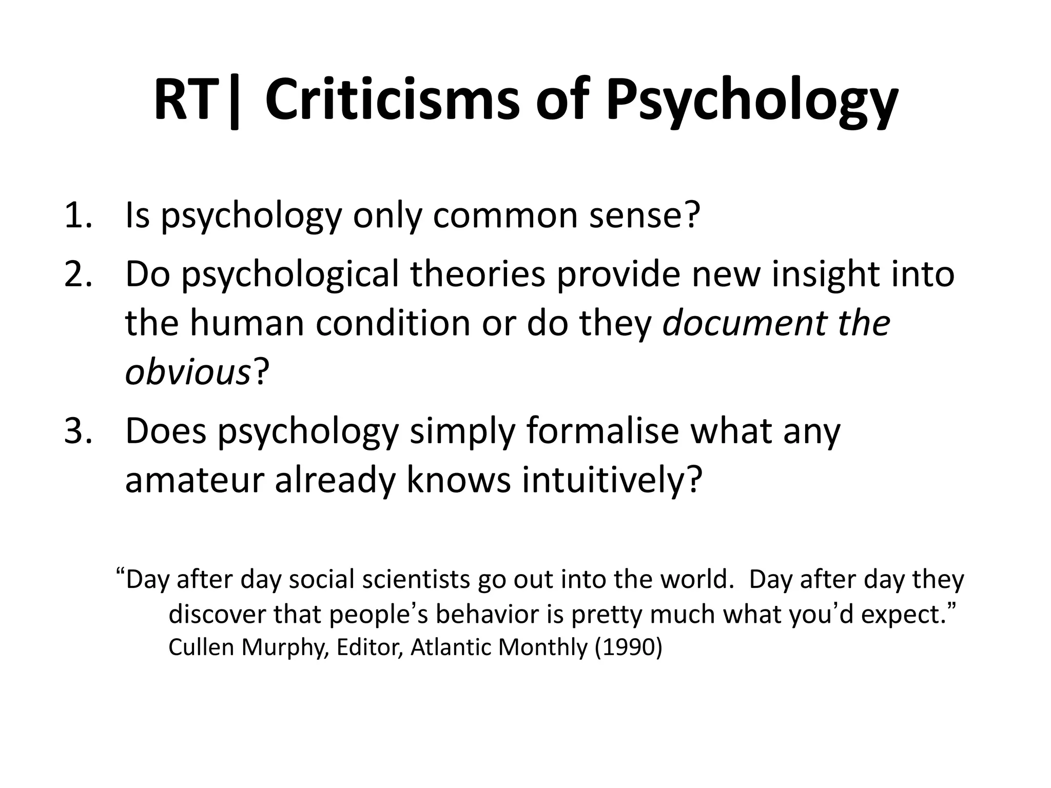 Critical Thinking In Psychology Paperclips And Toasters PPT Critical thinking in psychology paperclips and toasters ppt