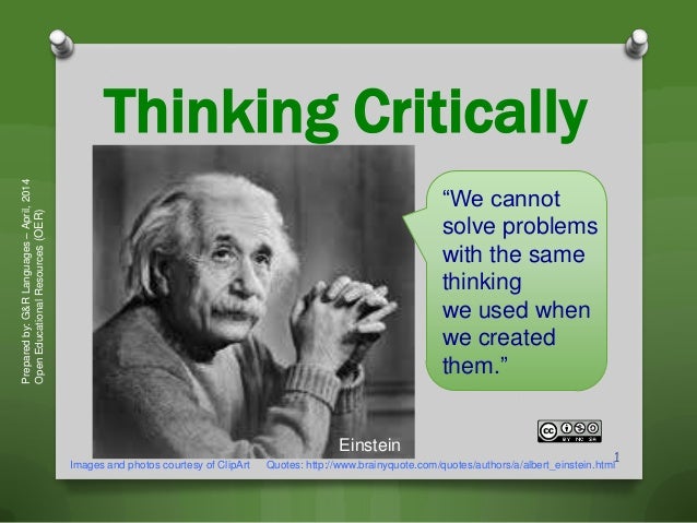 Critical thinking education quotes