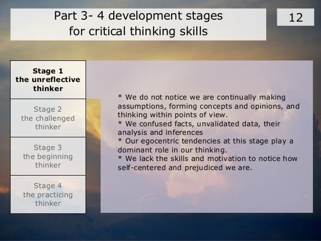 The Six Stages Of Critical Thinking