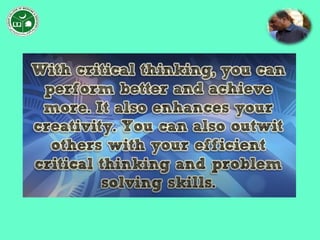 Critical thinking analysis skills