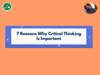Critical thinking analysis skills