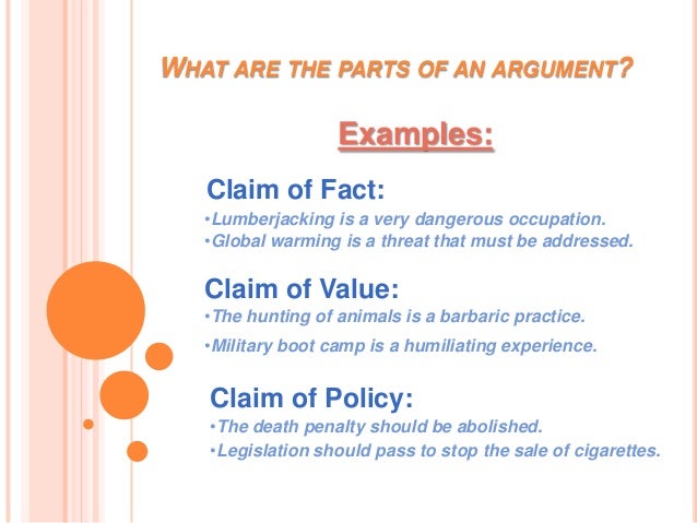 argument of fact essay examples