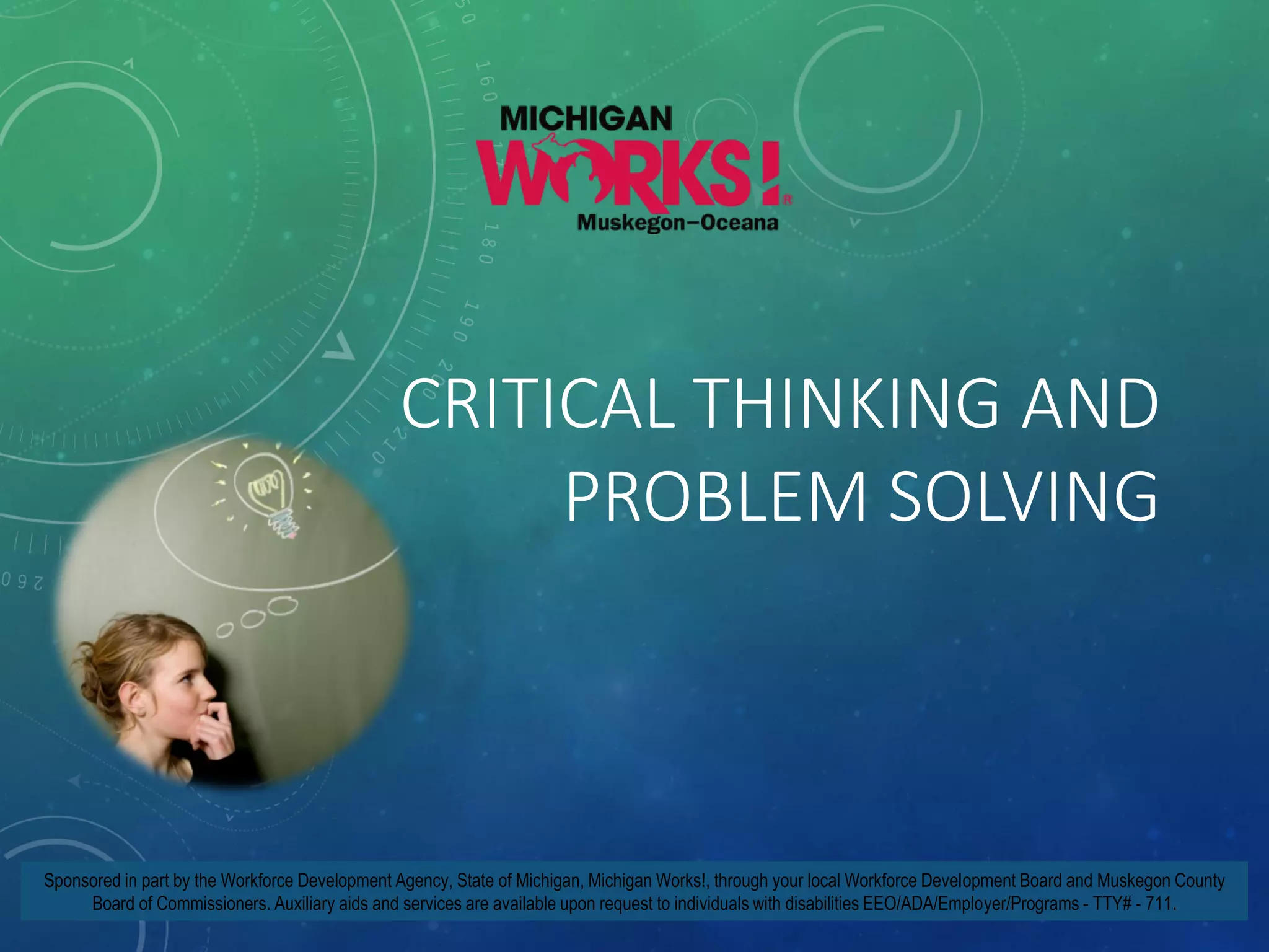 Critical Thinking and Problem Solving | PDF