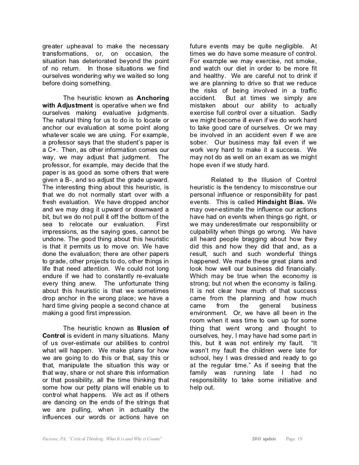 Critical Thinking What It Is And Why It Counts Greater Health Promotion Essays also Analysis Essay Thesis Buy Essay Papers