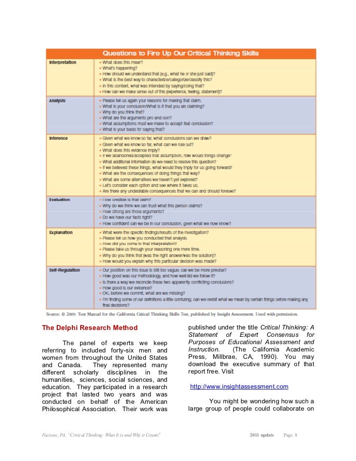 What is critical thinking image