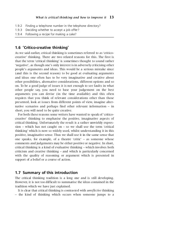 Critical thinking an introduction pdf image