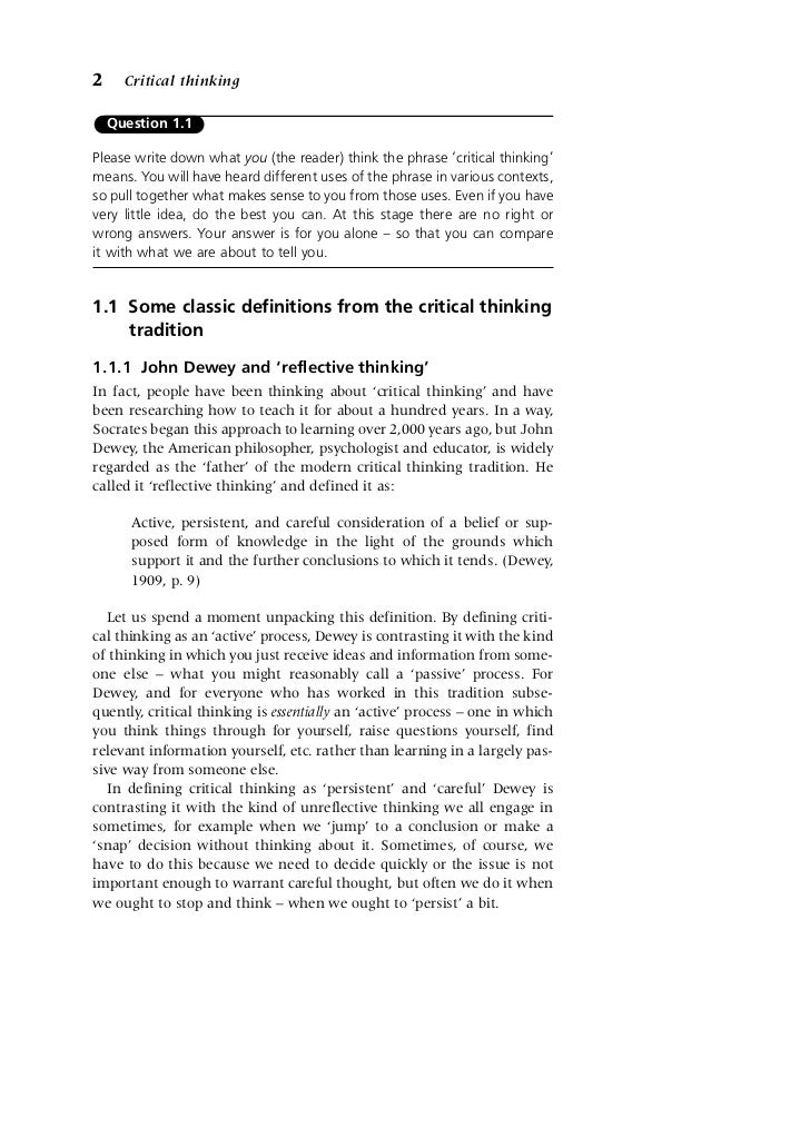 John dewey thinking in education essay