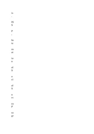 is
.
IS
S
P
,
In
te
rn
at
io
n
al
S
o
ci
al
S
u
rv
ey
P
ro
gr
 