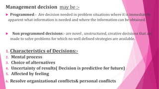 Critical thinking and decision making