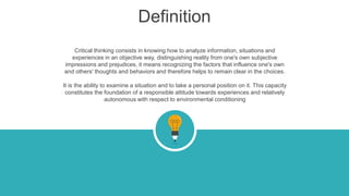 Critical thinking and digital education