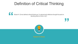 Critical thinking and digital education