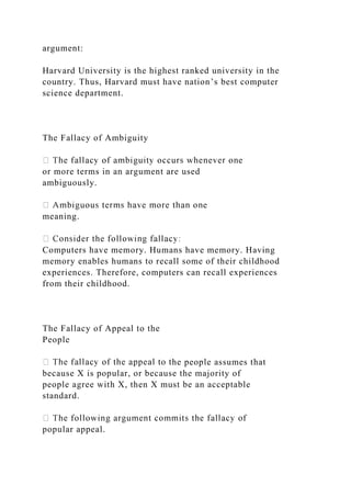 Critical Thinking and Logical Arguments Brook Moore and.docx