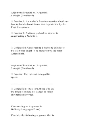 Critical Thinking and Logical Arguments Brook Moore and.docx
