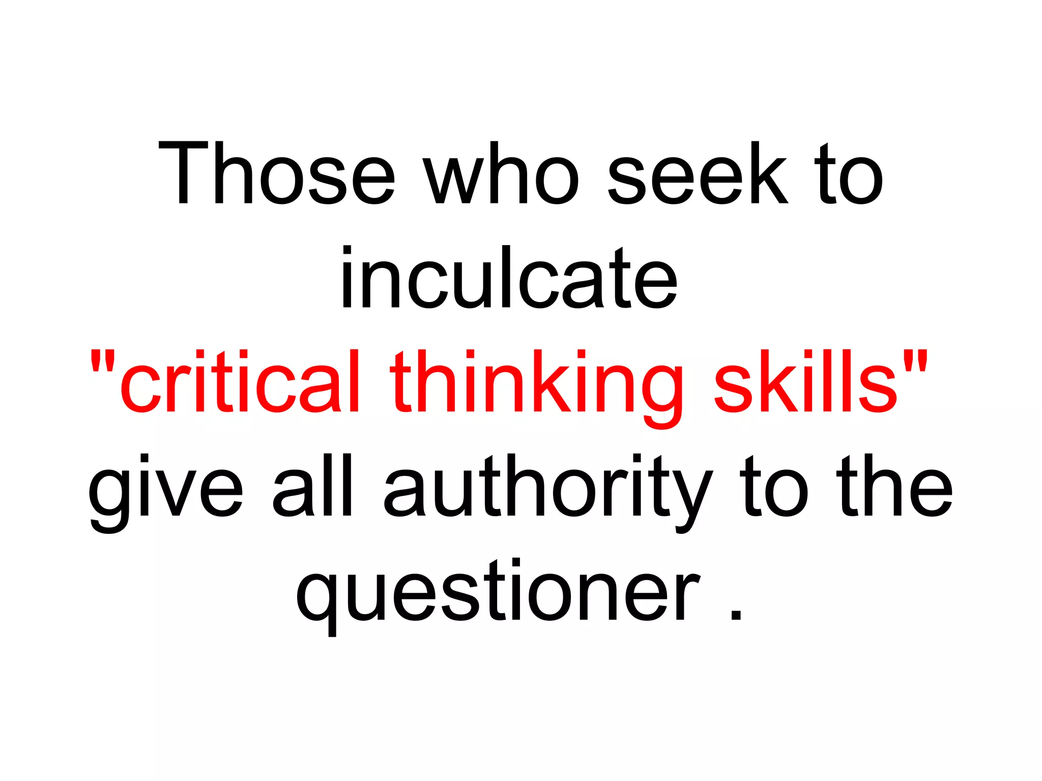 Critical thinking and logic powerpoint | PPT