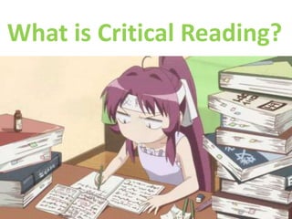 Critical thinking and understanding | PPTX