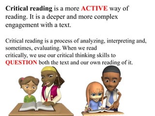 Critical thinking and understanding | PPTX