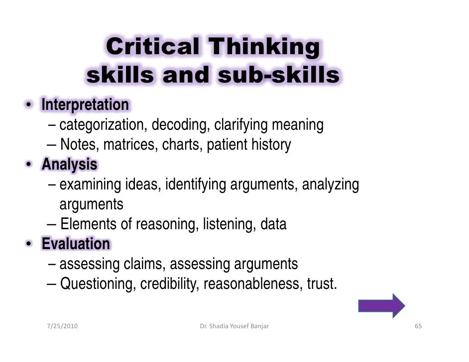 Defining critical thinking