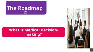 13
What is Medical Decision-
making?
The Roadmap
 