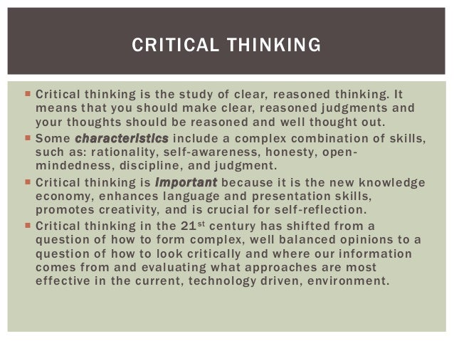 Why is critical thinking important picture
