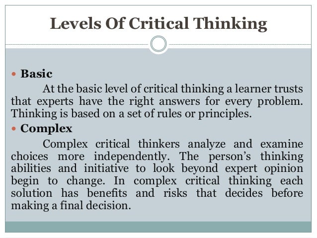 Critical thinking in nursing process