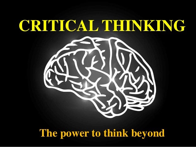 slideshare critical thinking