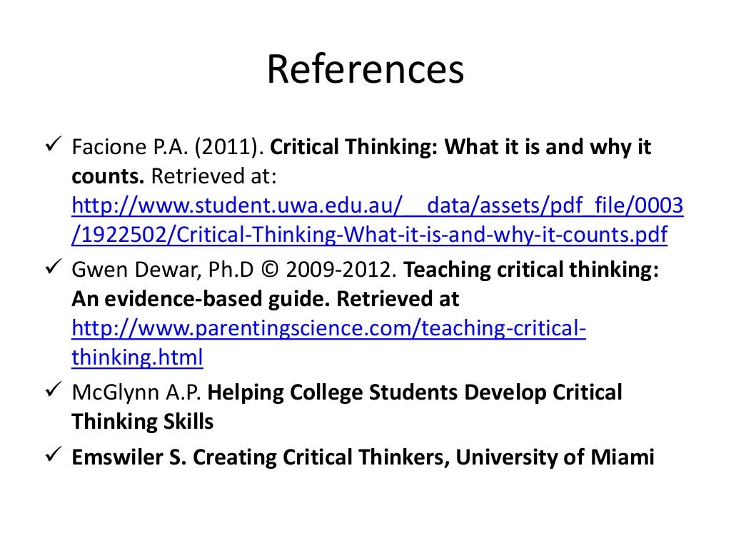 Types of critical thinking skills image