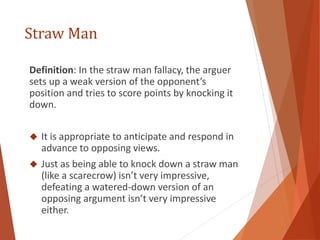 Straw Man Method Critical Thinking & Logic in Ethics | PPTX