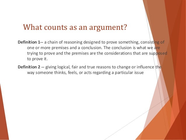 definition of argument in critical thinking
