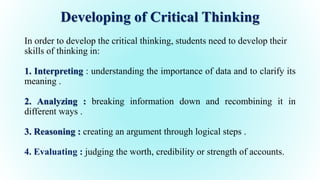 Judging Critical Critical Thinking | PPTX